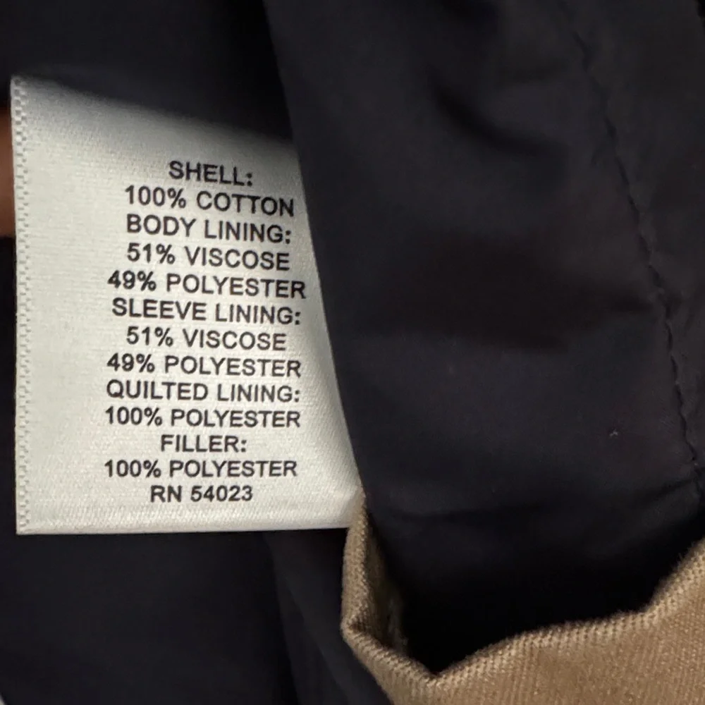 Banana Republic Men’s Tan Double-Breasted Trench Coat - Picture 8 of 11